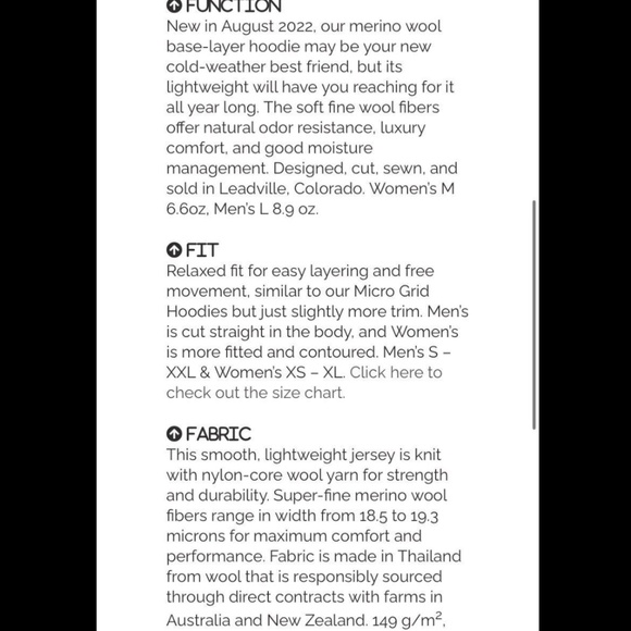 Mens Merino Wool Melanzana hoodie Medium - Picture 6 of 7